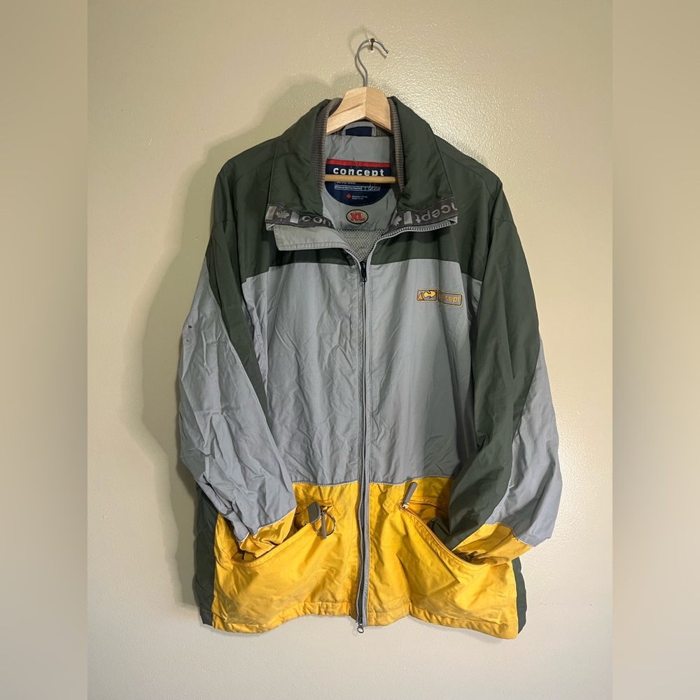 Concept winter skiing snowboarding jacket